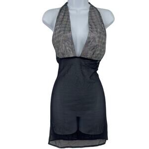 Sentimental by Sam Hourani Y2K Dress OS Metallic Festival Street Mesh Club Rave